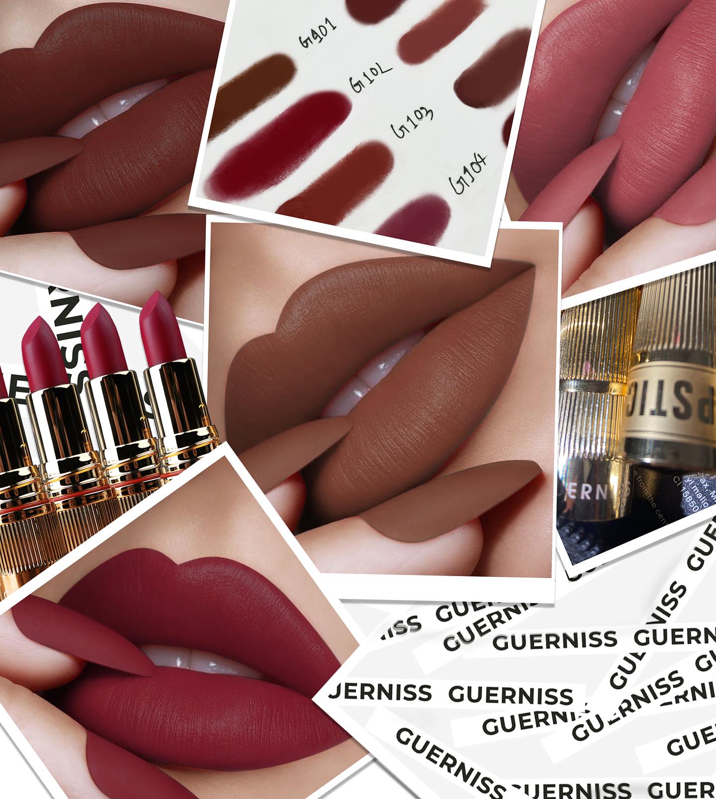 Soft Burnt Matte Makeup Holding Lipstick