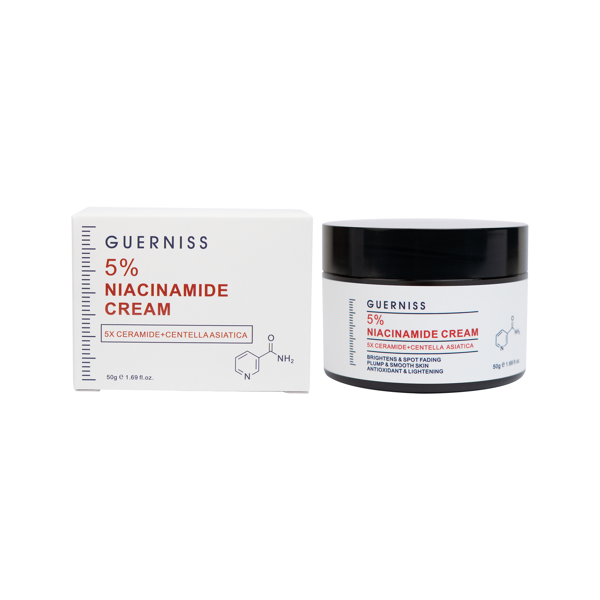 Brightening niacinamide cream for daily use and skin barrier protection