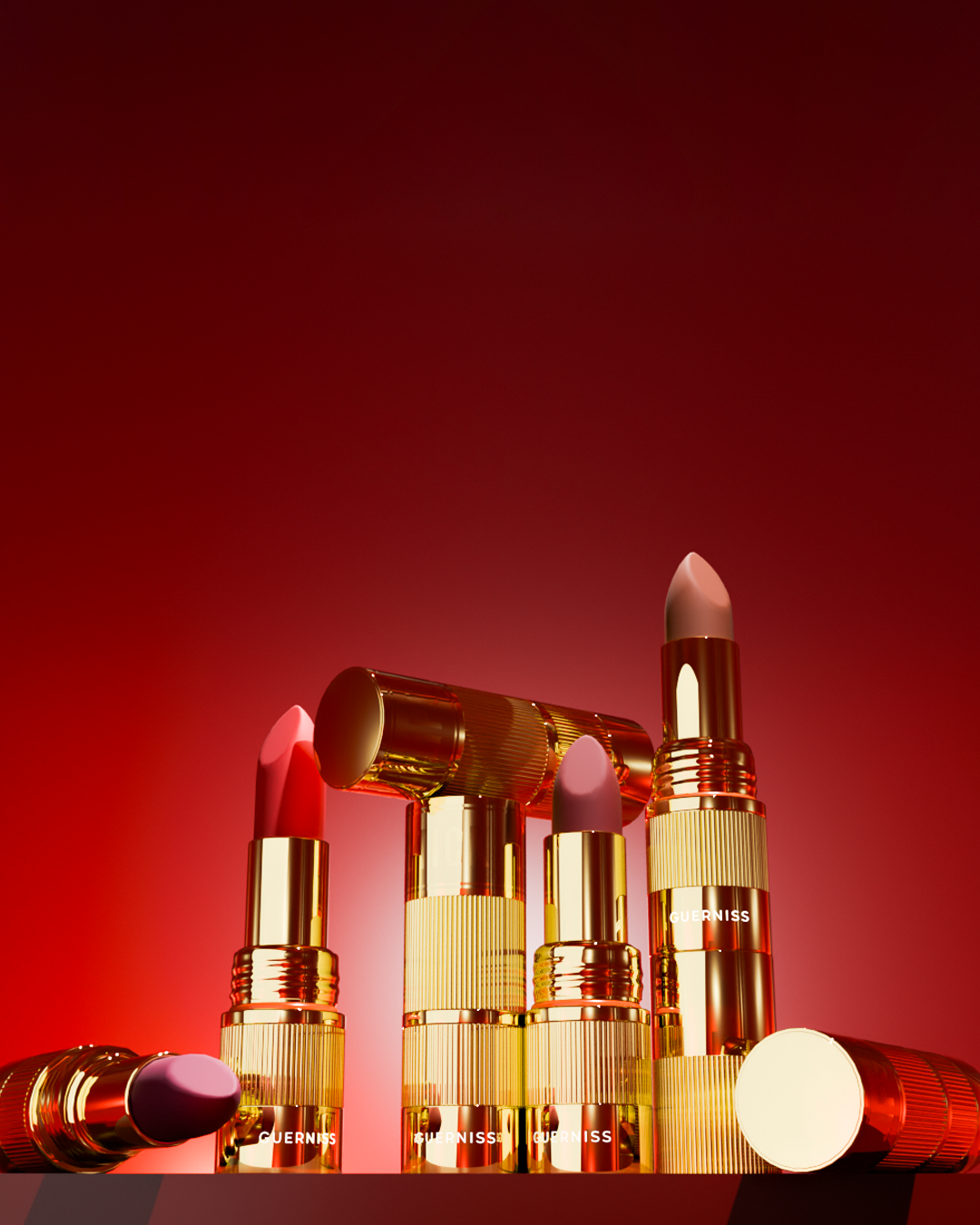 Soft Burnt Matte Makeup Holding Lipstick