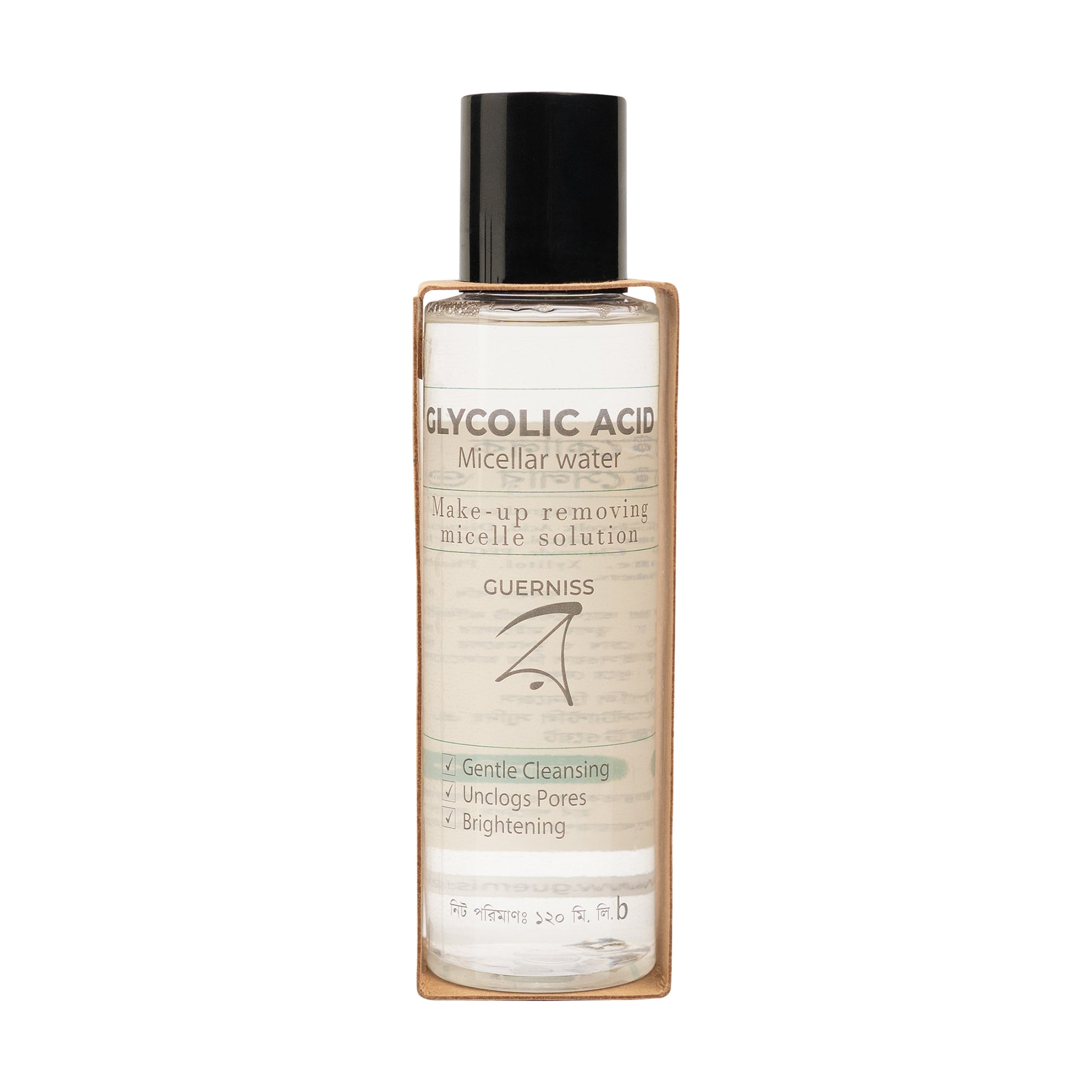 Gentle exfoliating micellar water for oily and combination skin