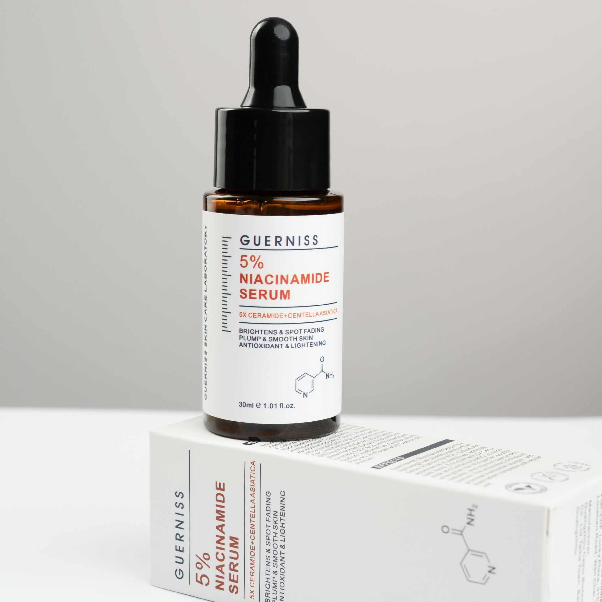 Ceramide niacinamide serum for strengthening skin barrier and hydration