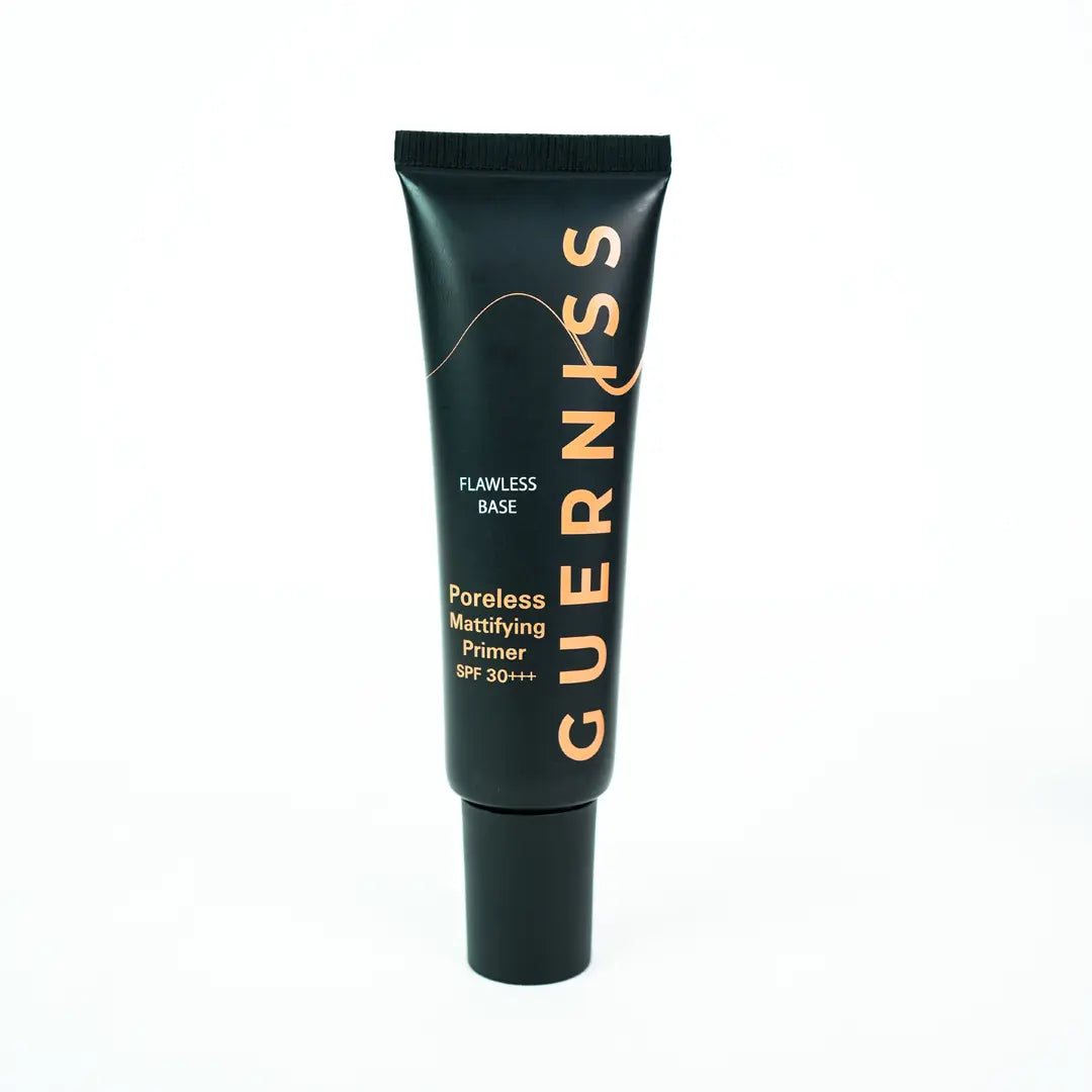 Guerniss Poreless Mattifying Primer tube on a white background