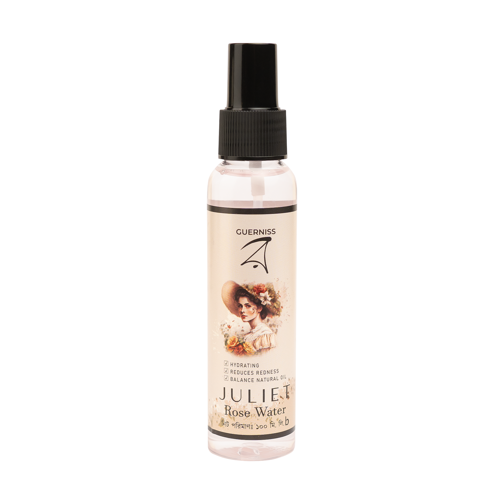Natural rose water toner for soothing, refreshing, and hydrating skin