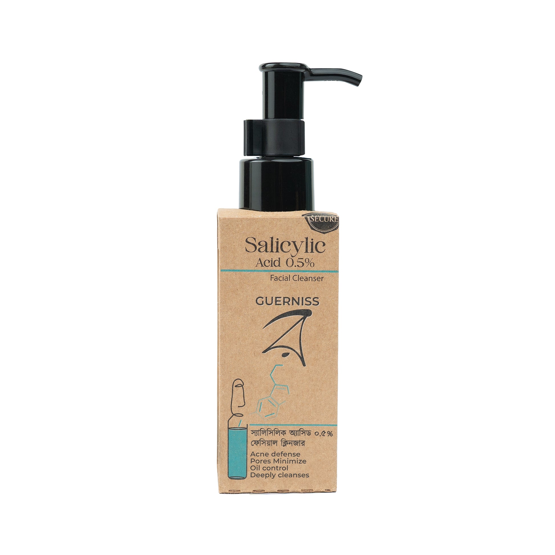 Salicylic acid face wash for oily and acne prone skin with hydration