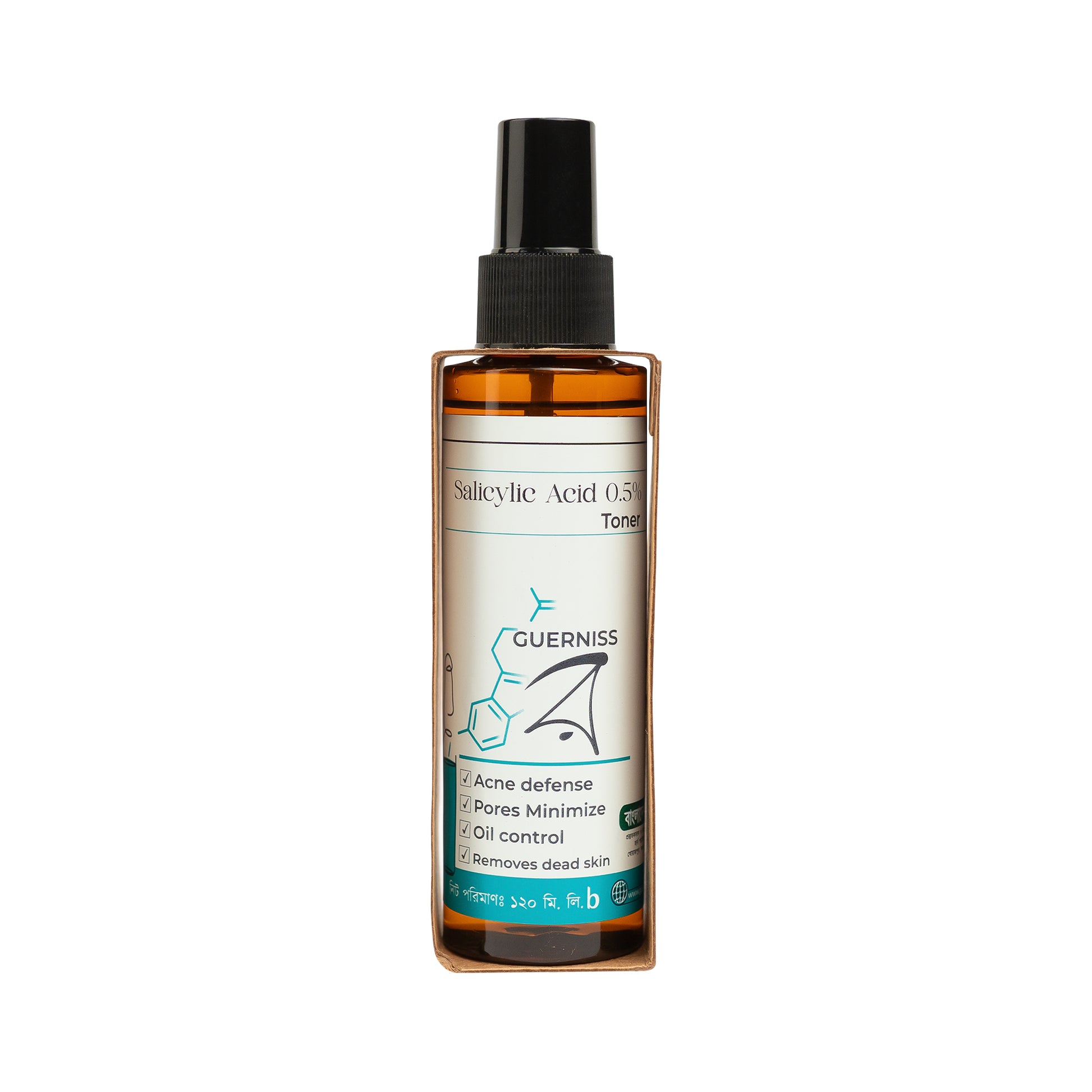 Daily acne control toner for oily and combination skin