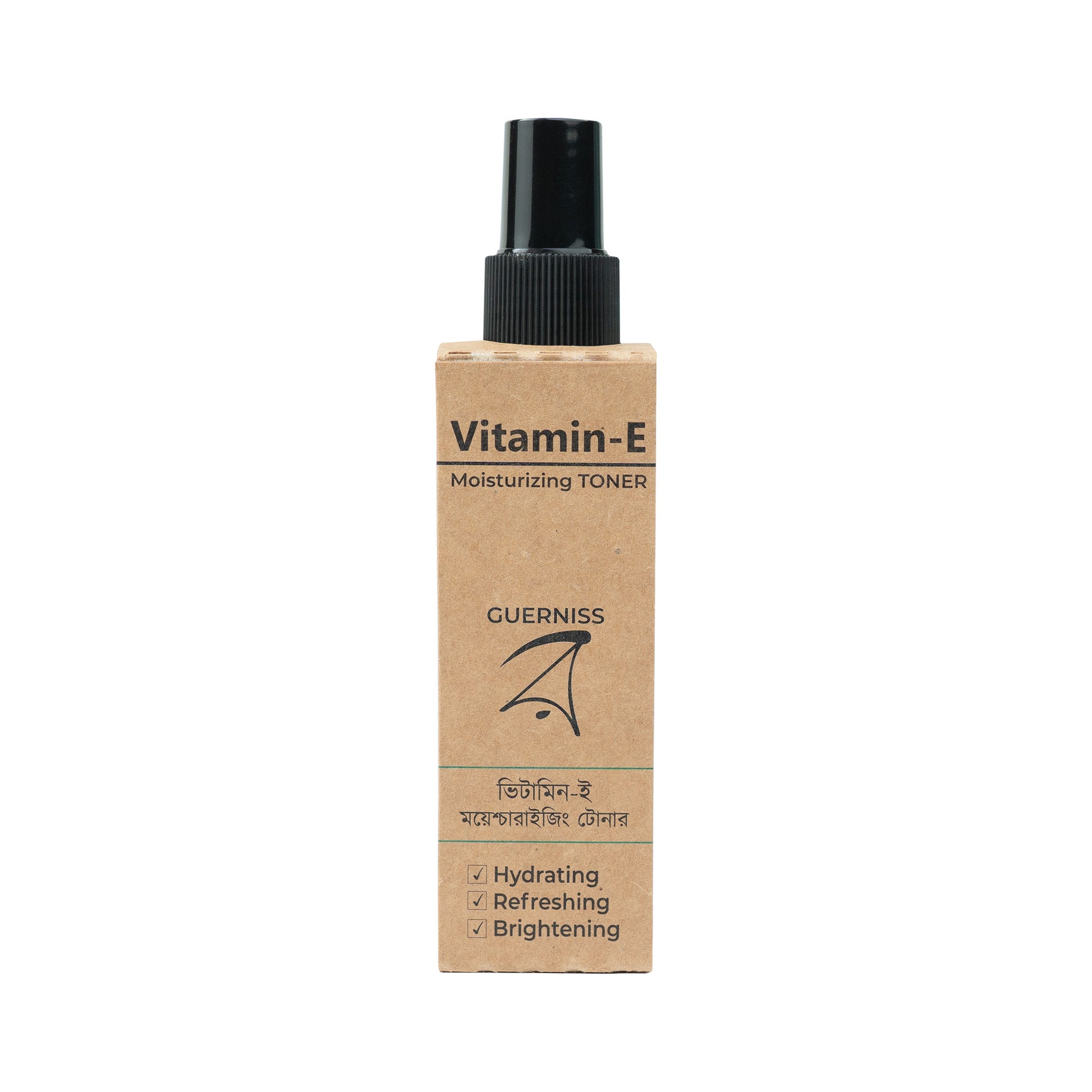 Alcohol free hydrating toner with vitamin E and hyaluronic acid for soft skin