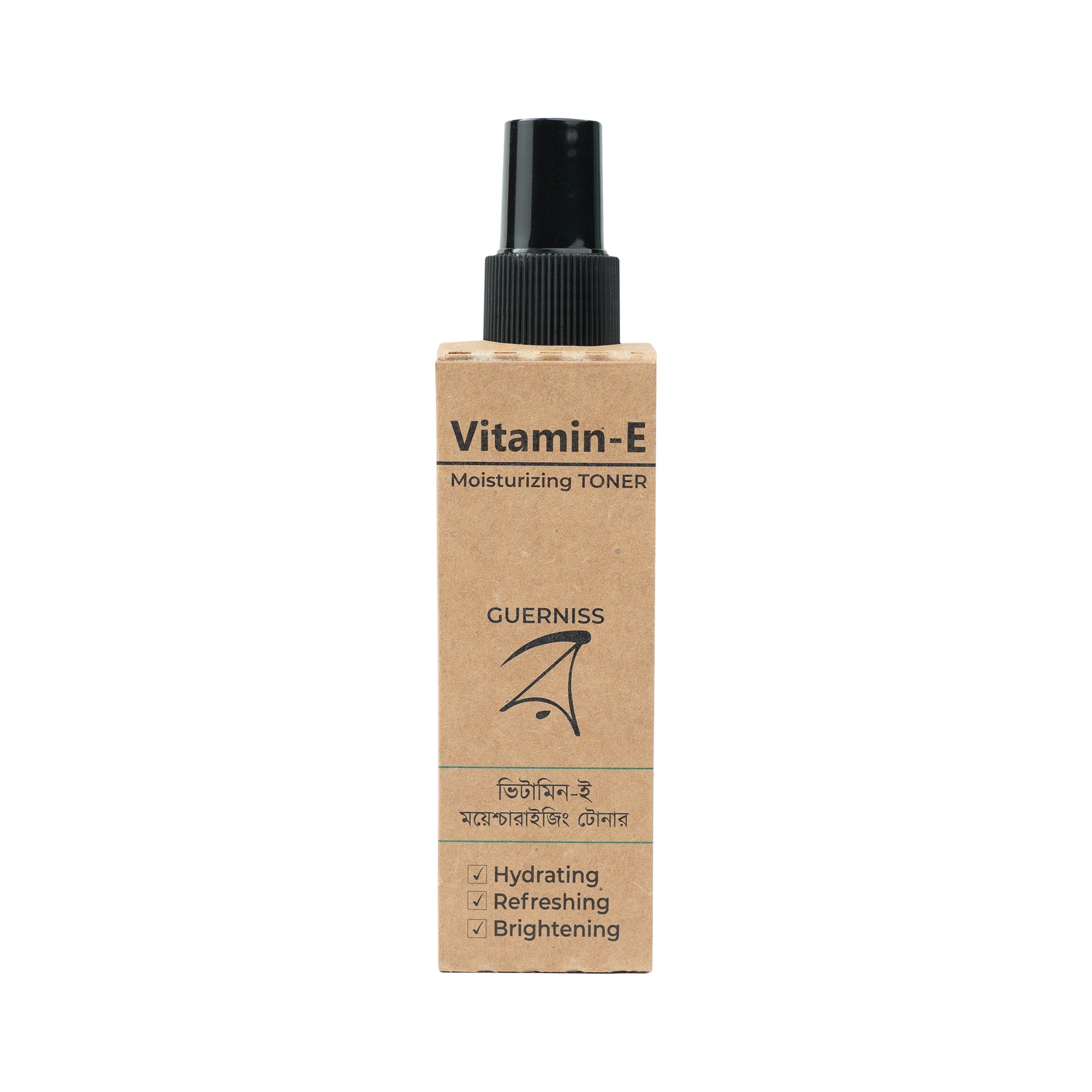 Alcohol free hydrating toner with vitamin E and hyaluronic acid for soft skin