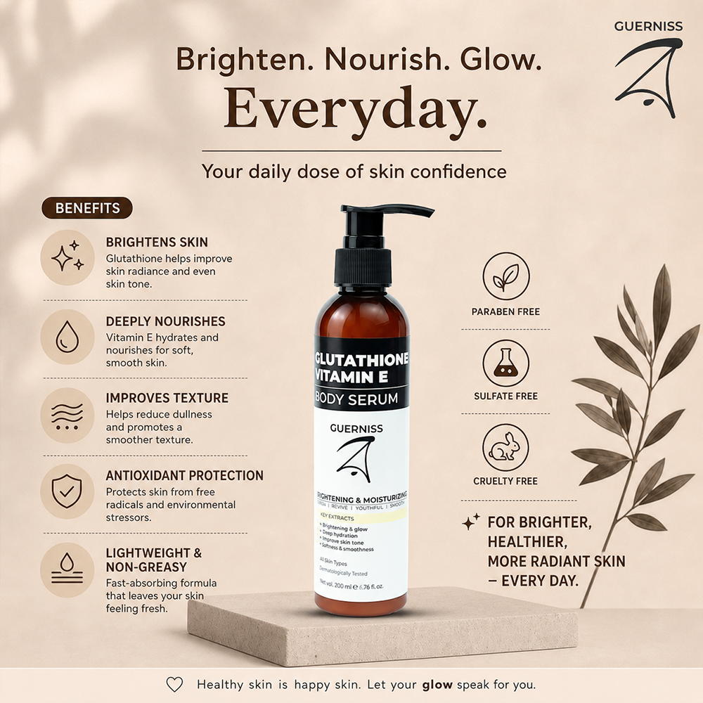 Guerniss Raw Glutathione Vitamin E Body Serum 240ml